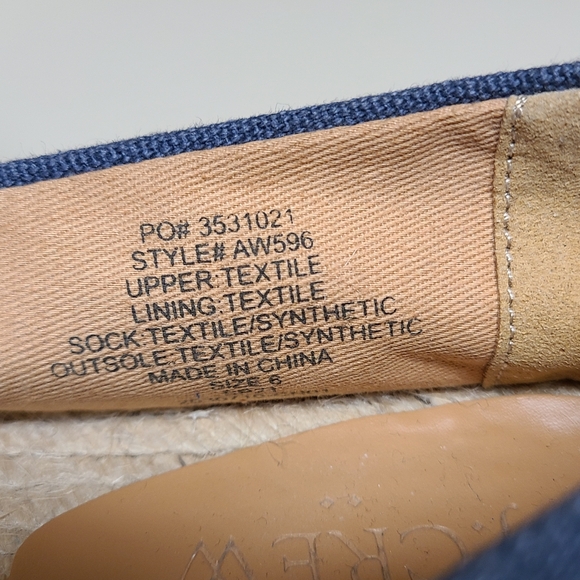 J. Crew Canvas Espadrille loafers size 6 - Picture 9 of 10